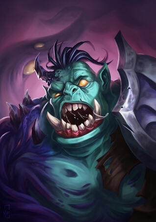 Orcthulhu - Hearthstone Style Artjam